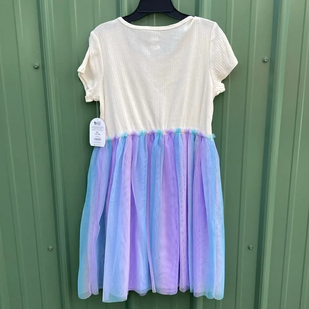 Girls Colorful Unicorn TuTu Dresses 2-Pack Size XL